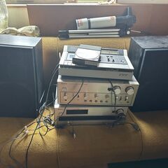 SONY アンプ・チューナー・テープ・CD・ビクターのスピーカーセットの画像