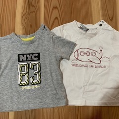 ベビー服 Tシャツ 4枚セット H&M他 70cmぐらいの画像