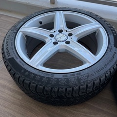 メルセデスベンツCクラス　W205 ユーロフォルシュ18インチスタッドレスタイヤホイール4本セットの画像