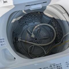 福岡市内なら配送可能！TOSHIBA 東芝 洗濯機 全自動電気洗濯機 AW45M9 4.5kg 2021年製 ピュアホワイト 簡易乾燥機能付の画像