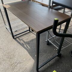 デスク　No.3973　机　ブラウン　ワークデスク　【リサイクルショップどりーむ荒田店】の画像