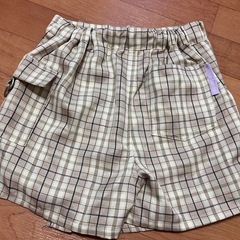 キッズ チェックスカート 140cmの画像