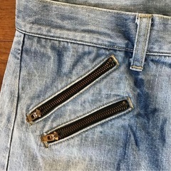 ケミカルウォッシュ　ブリーチ　デニム良品の画像