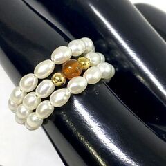 淡水パール フリーサイズリングの画像