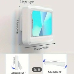 360度回転 防水シャワー シャワーケース　曇り止め 浴槽 キッチン　防水バスルームタッチスクリーンスマホボックスの画像