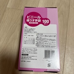 ダンロップ　ビニール手袋極うす100枚※残要確認の画像