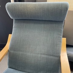 IKEA イケア POANG ポエング ロッキングチェア ダークブルー 組み合わせアームチェア フレーム ナチュラル バーチ材突き板 (301.586.59)の画像