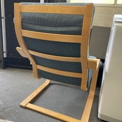 IKEA イケア POANG ポエング ロッキングチェア ダークブルー 組み合わせアームチェア フレーム ナチュラル バーチ材突き板 (301.586.59)の画像