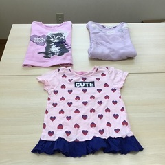 女児用ワンピースとシャツ(3点)