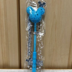 新品未使用 シースルーライトマウスバトン 光るステッキ ブルー イベント景品などに❁¨̮の画像