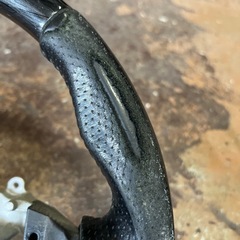 ハイエース　ハンドル　200系4型以降　黒木目調の画像