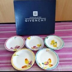 未使用　GIVENCHY 花柄　陶磁器　小皿セット