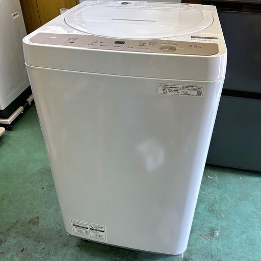 【済】SHARP 洗濯機 6kg 2024年製