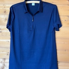 新品 【2枚組】メンズ ポロシャツ ハーフジップ①の画像
