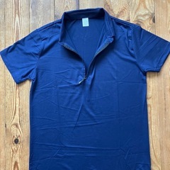 新品 【2枚組】メンズ ポロシャツ ハーフジップ①の画像