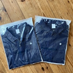 新品 【2枚組】メンズ ポロシャツ ハーフジップ①の画像