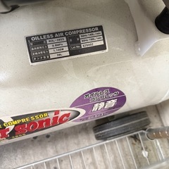 Power Sonic オイルレス ミニコンプレッサー ROL-39SSエアコンプレッサー 39l 動作品の画像