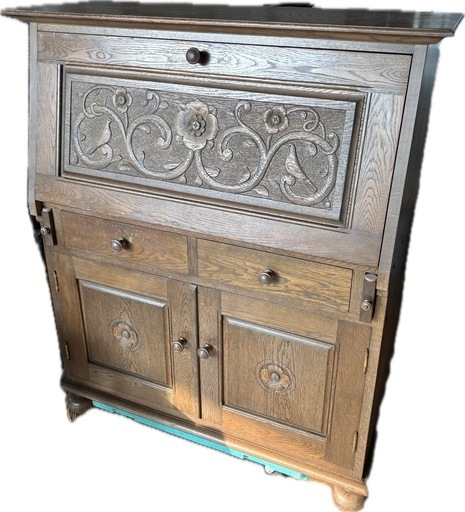 手彫り家具　ライティング　久保田堅さん　作