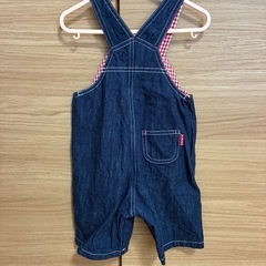 MIKIHOUSE デニムロンパースSサイズの画像