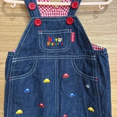 MIKIHOUSE デニムロンパースSサイズの画像