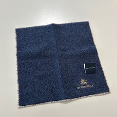 未使用バーバリーレディースハンカチメンズハンカチハンケチハンカチーフハンドタオル 綿100%日本製メイドインジャパンピンク水色紺色の画像