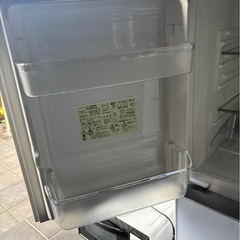 SHARP 2ドア プラズマクラスター 冷蔵庫 ◆ 幅480mm 137L 17年製 SJ-GD14C-Wの画像