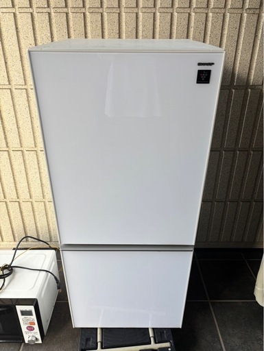 SHARP 2ドア プラズマクラスター 冷蔵庫 ◇ 幅480mm 137L 17年製