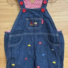 MIKIHOUSE デニムロンパースLLサイズの画像