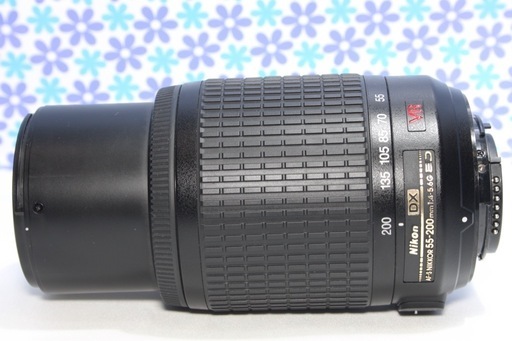 手振れ補正❤️Nikon AF-S 55-200mm VR❤️人気望遠レンズ