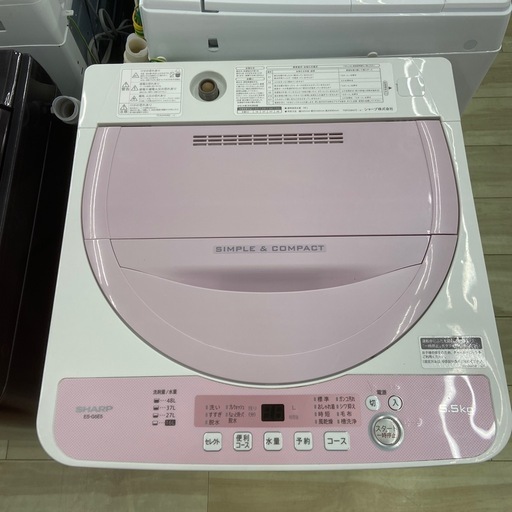 SHARP5.5kg全自動洗濯機【リサイクルフカツ岡崎倉庫店】250708NA-3