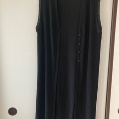 黒・ロングジレ　の画像