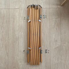 天然木製 ベビーフェンスの画像