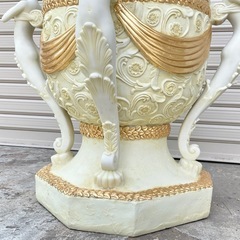 ヴィーナス 女神 水瓶 ガラステーブル 花台 置台 ロココ調 センターテーブル マーメイド アンティーク インテリアの画像