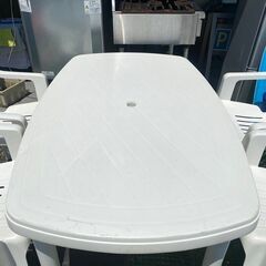 ガーデンテーブル＆チェア４脚セットの画像