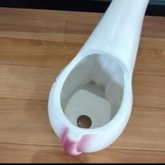 レトロ　ポップ　ネコ　陶器置物の画像