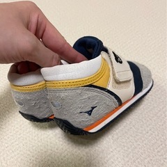ミキハウス　ダブルビー　ミズノ　靴　コラボベビーシューズ　14cm スニーカーの画像