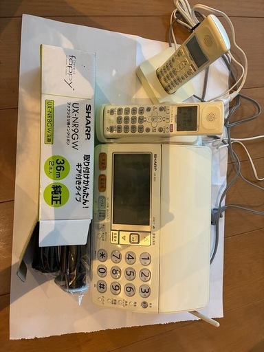 コードレス電話FAX子機1台インクリボン2 本付