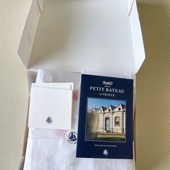 新品未使用　プチバトー PETIT BATEAU ハートプリントパイルケープ　おくるみの画像