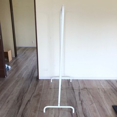 ハンガーラック　衣類収納　仕分け　乾燥　整理整頓　ホワイト　99×152cmの画像