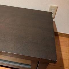 【一時停止】無印良品 テレビボード ラック タモ材 ブラウン 台 AV TVの画像
