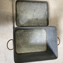 収納ボックス　ブリキ　無骨　キャンプの画像