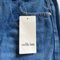 8/31まで‼️値下げ！最終価格‼️★solleim  スカートレイヤード風ワイドデニム★の画像