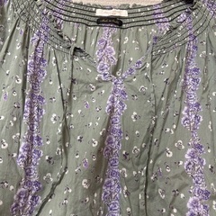 かわいいブラウス　ロングブラウス　数回着用の画像