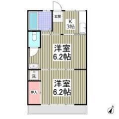 💛💚敷金0・礼金0・仲介手数料0💚💛坂戸駅徒歩17分✨スー…