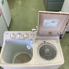 【リサイクルショップ ピカソ 小松原】🎉✨ HITACHI 3.5kg 二槽式洗濯機 パインベージュ 2011年製 PS-H35L✨🎉★2526★の画像