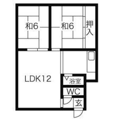 札幌市西区【2LDK🎉高齢者・生活保護可✨灯油暖房✨】