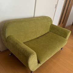 【美品】2人掛けファブリック ソファの画像
