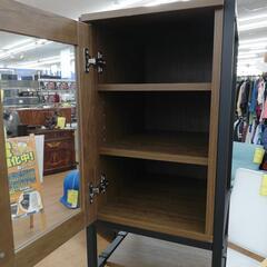 ☆ドリーム荒牧店☆ジモティー割引有☆扉付キッチンラック 中古品の画像