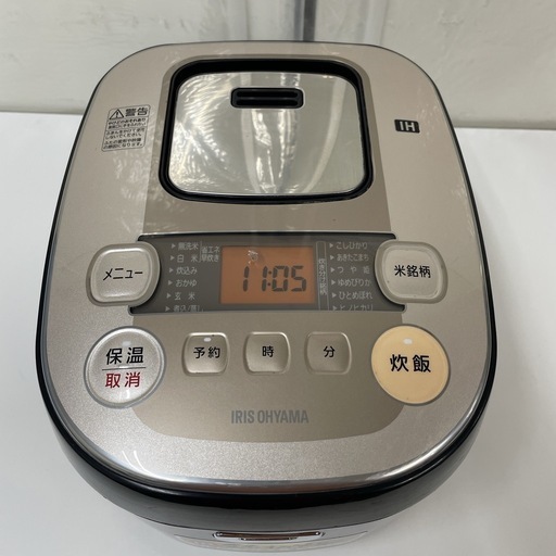 R725 ☀️ アイリスオーヤマ IH炊飯ジャー 5.5合炊き 18年製 KRC-IB50 ⭐ 動作確認済 ⭐ クリーニング済