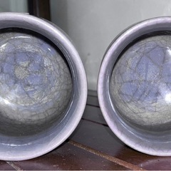 宮城野焼　貫入陶器の画像